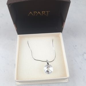 Apart sterling silver jewel gem pendant chain